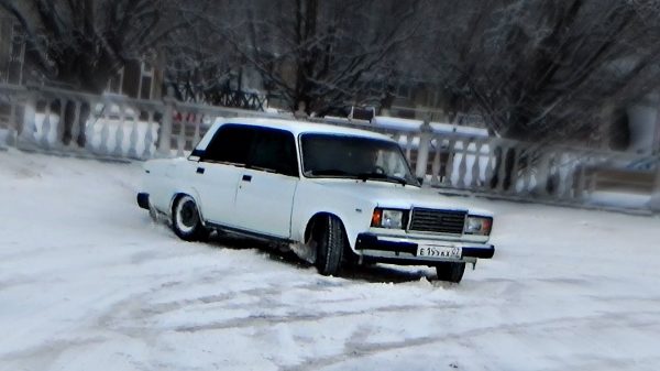 ВАЗ 2107 зимой