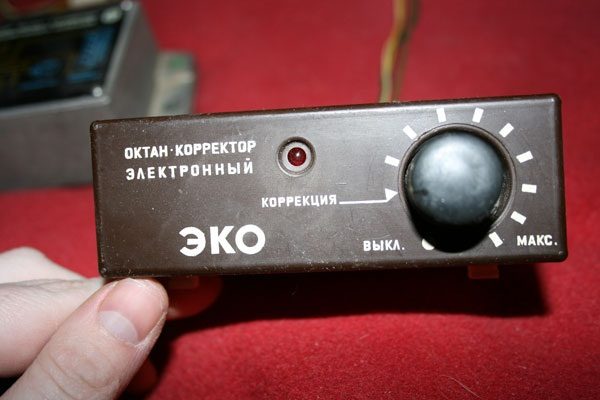 Панель управления октан-корректора
